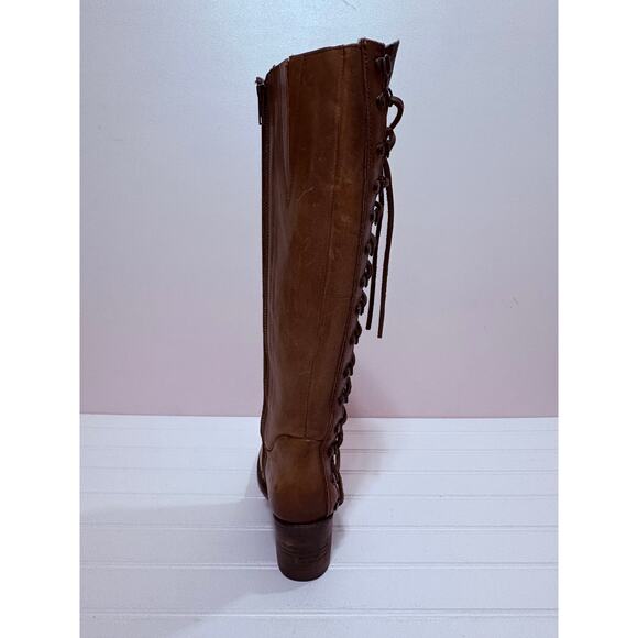 FREEBIRD BY STEVEN WYATT TALL BOOTS IN COGNAC SIZE 6 - Picture 4 of 11